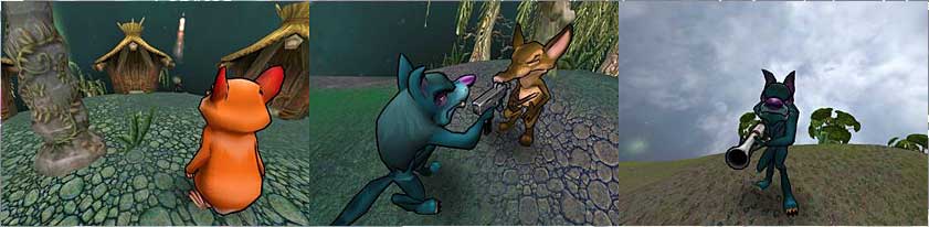 creature conflict animal character tool cartoon shoot shoot up shootup shooter shooting game pc xbox live x-box xboxlive xbox-live playstation 2 playstation2 ps2 multiplayer multi player multi-player mithis cenega 1c screenshot logo sign image picture photo